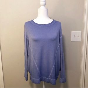 Hippie Rose blue-violet ombré dolman pullover EUC